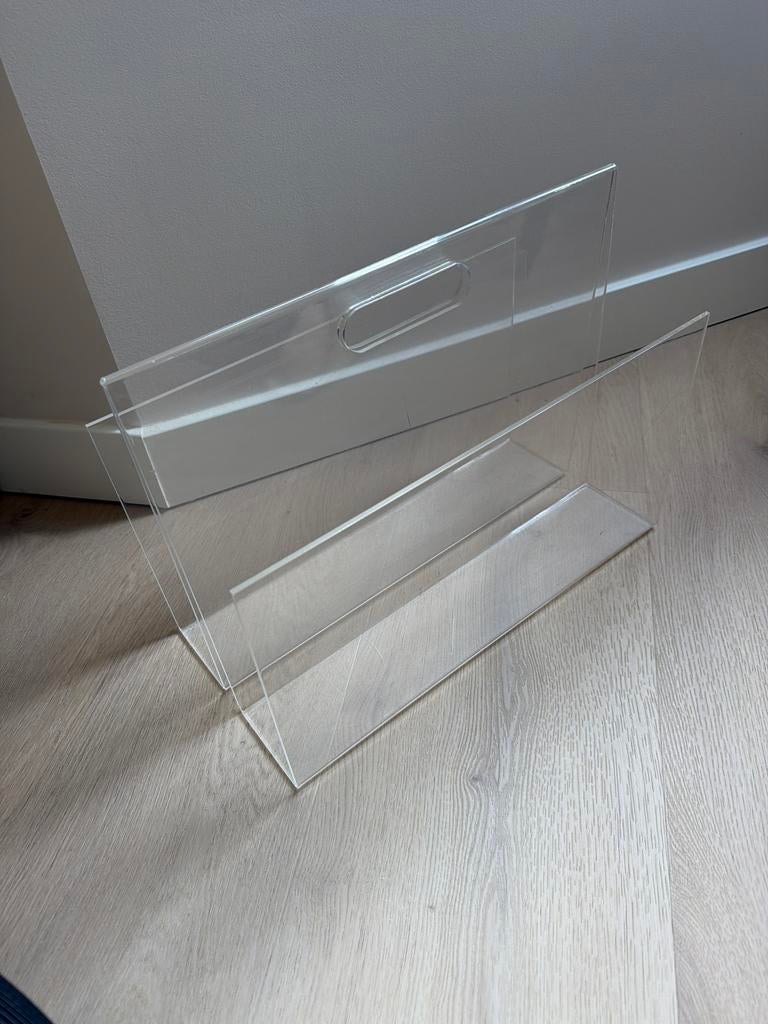 Doorzichtige lectuurbak vintage plexiglas lextuurbak, Ophalen of Verzenden, Gebruikt