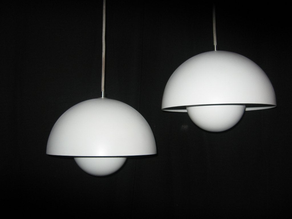 Verner Panton Flowerpot lamp, Ophalen of Verzenden, Gebruikt, Metaal, Retro