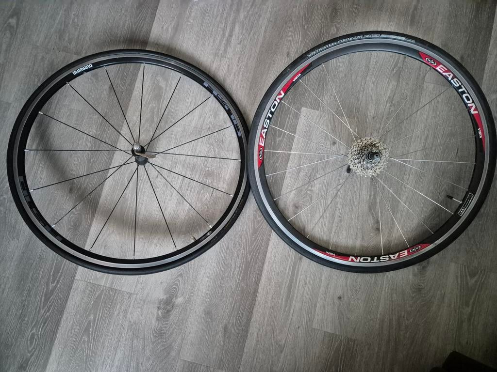 Deze week €40: Racefiets wielen met shimano 105 10s cassette, Ophalen of Verzenden, Racefiets