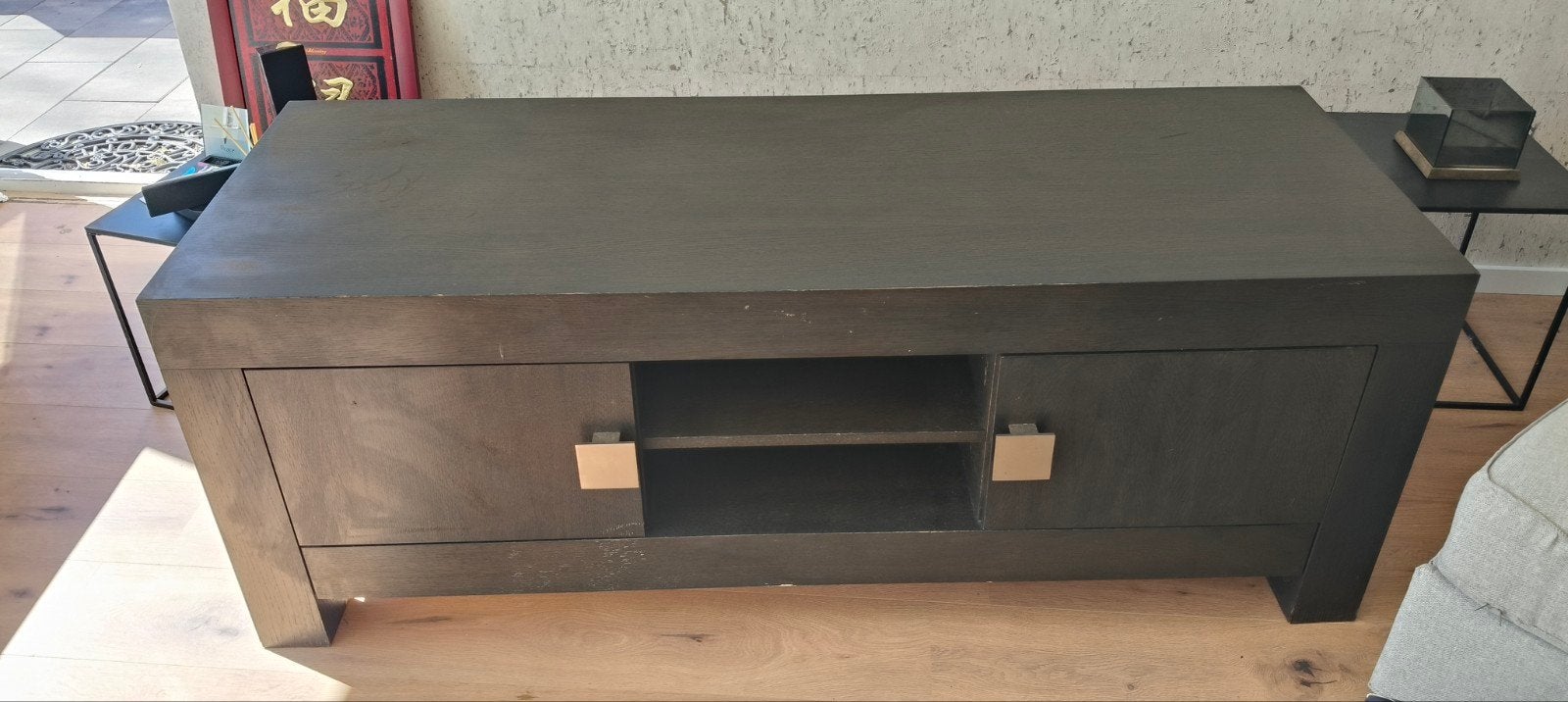 TV meubel met bijpassende salontafel - gebruikt, Ophalen