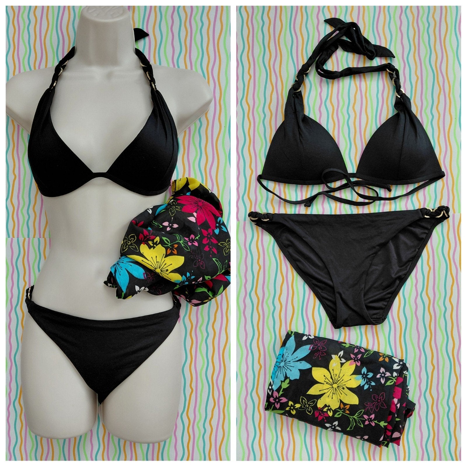 Nieuwe Hunkemöller bikini 75B/M, Ophalen of Verzenden, Nieuw, Zwart, Bikini