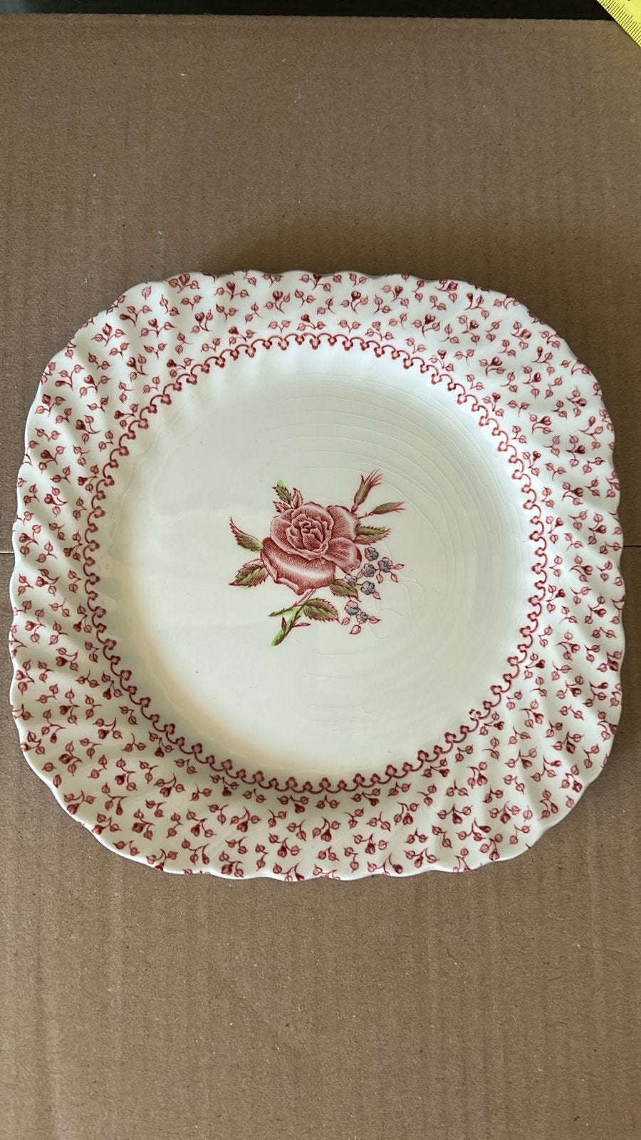 Rose bouquet bordje, Antiek en Kunst, Antiek | Servies los, Ophalen of Verzenden