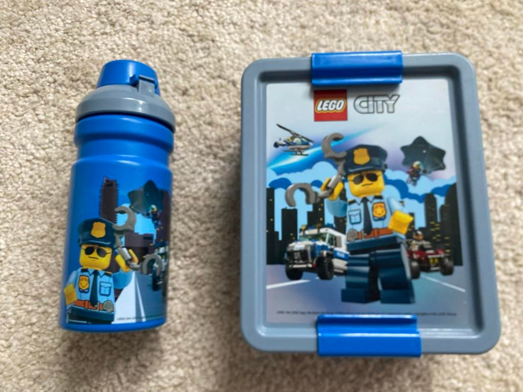 Lego City Broodtrommel en Drinkfles Set, Ophalen of Verzenden, Gebruikt, Jongen