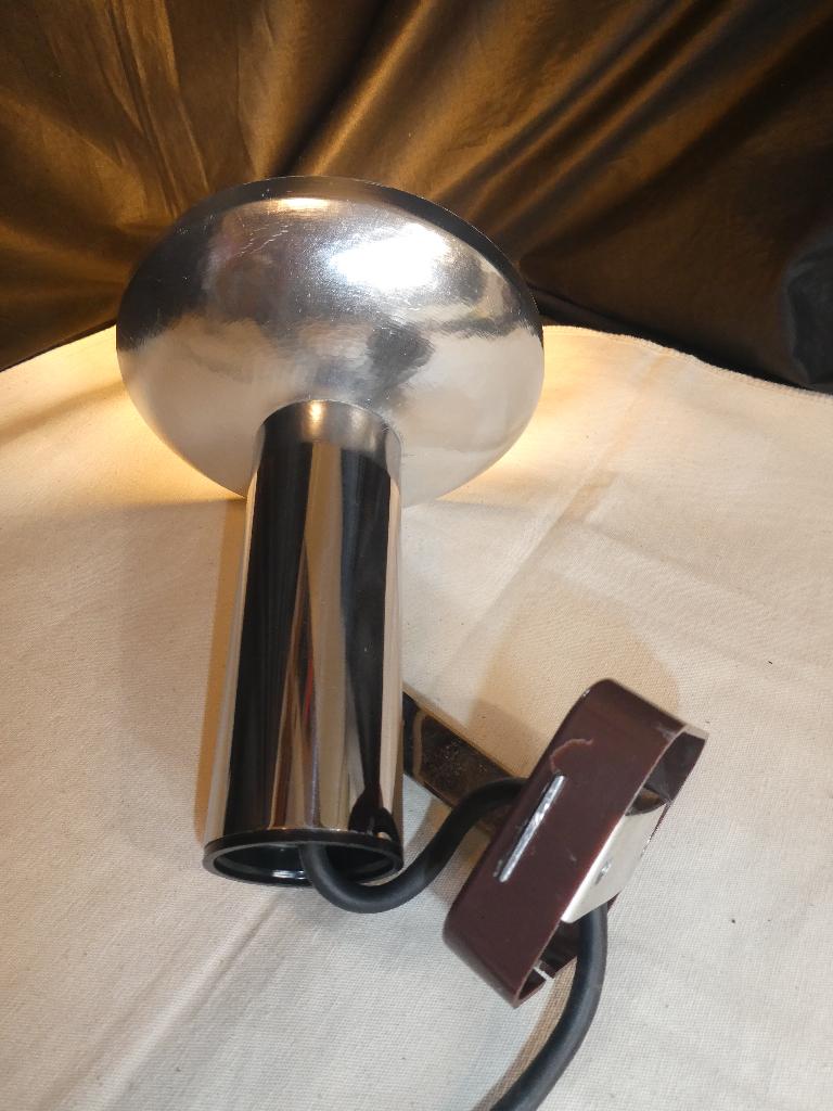 Vintage aluminium spot wandlamp  70's, Huis en Inrichting, Lampen | Spots, Gebruikt, Metaal of Aluminium, Ophalen of Verzenden