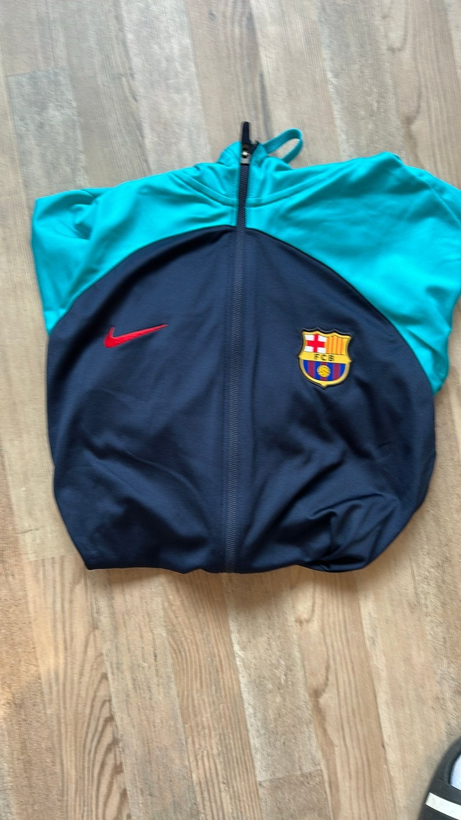 Nike FC Barcelona Trainingsjack - Maat L, Ophalen, Maat 52/54 (L), Blauw, Zo goed als nieuw