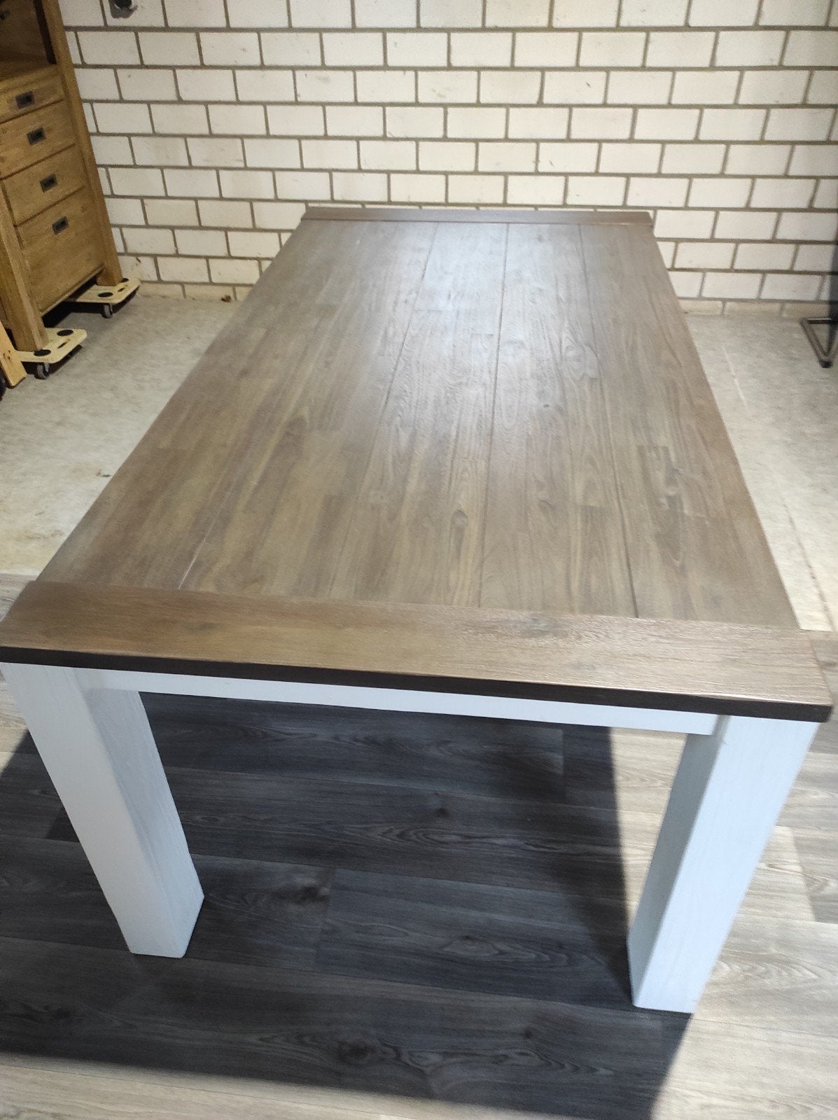 Eettafel 190 x 100  Deaumain Habufa Velasco landelijk Acacia, Ophalen, Rechthoekig, 150 tot 200 cm, 50 tot 100 cm