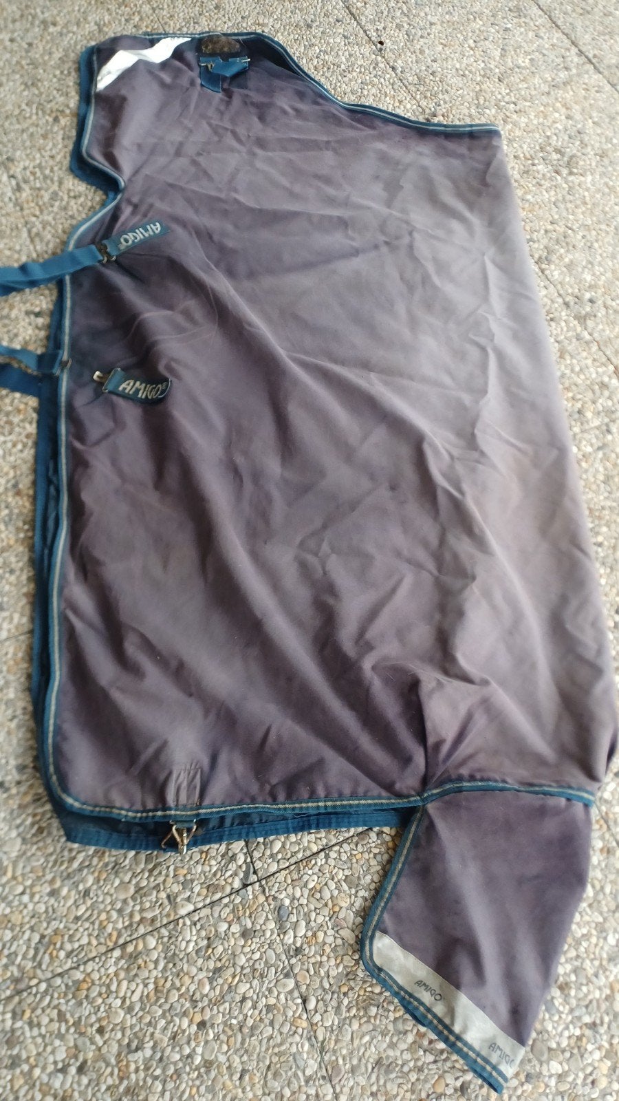Regendeken Amigo Brave 12 Turnout Lite w/la 155 - 206, Ophalen of Verzenden, Gebruikt, Blauw, Regendeken