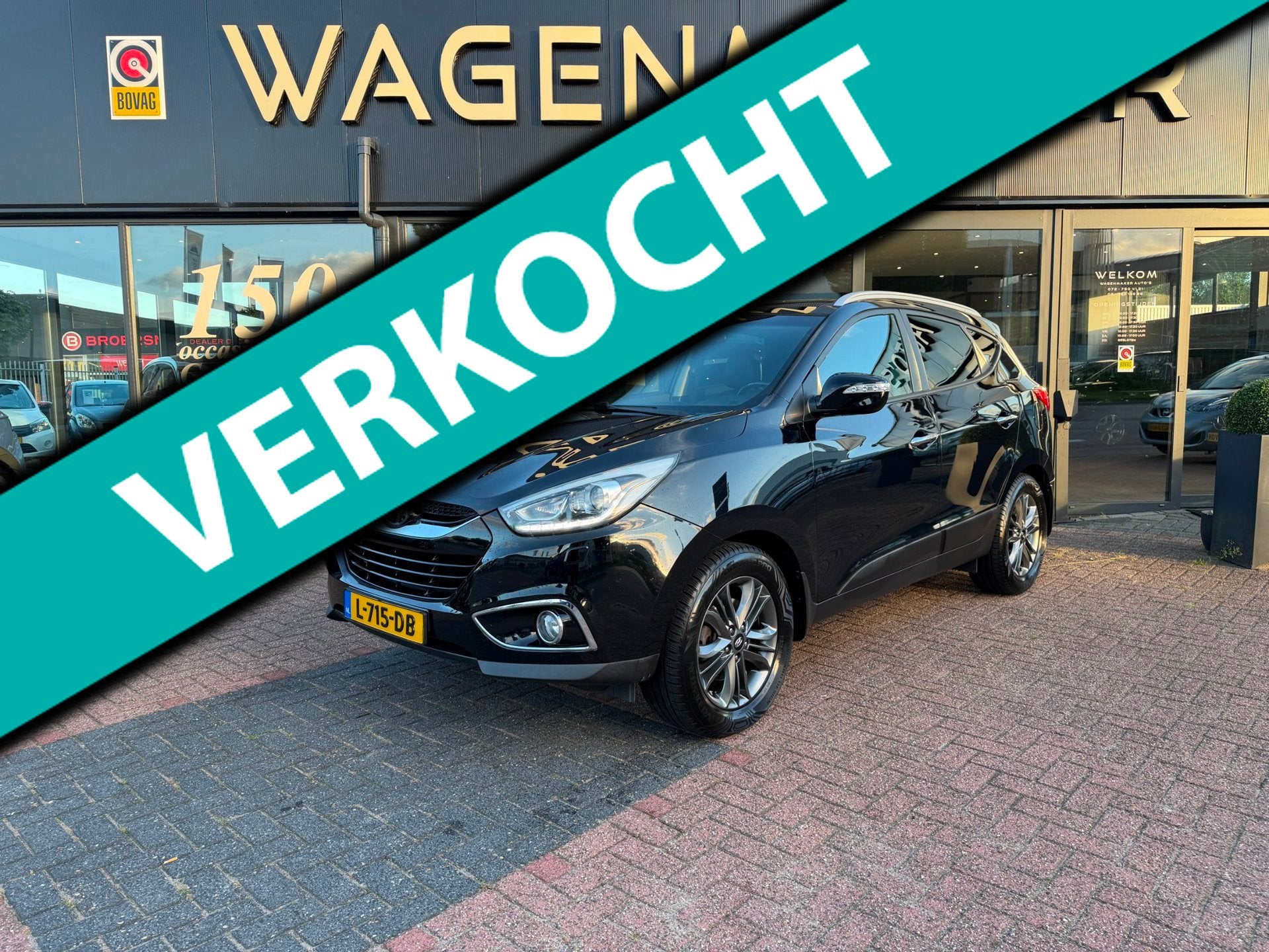 Hyundai Ix35 1.6i GDI i-Catcher Clima|Cruise|PANO|Cam|Navi|, Auto's, Voorwielaandrijving, 1591 cc, 4 cilinders, Zwart