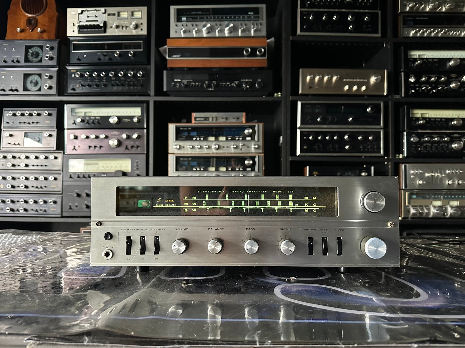 Sansui 220 Stereo Amplifier – Vintage Buizenversterker, Versterker, Sansui, Ophalen of Verzenden, Sansui