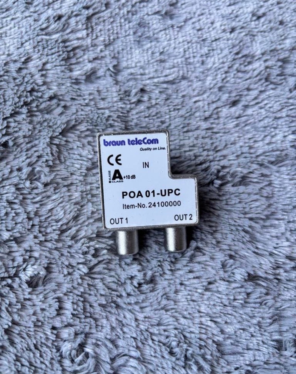 Braun Telecom POA 01-UPC Coaxiale Kabel Splitter, Ophalen of Verzenden, Nieuw, Coaxiale kabel