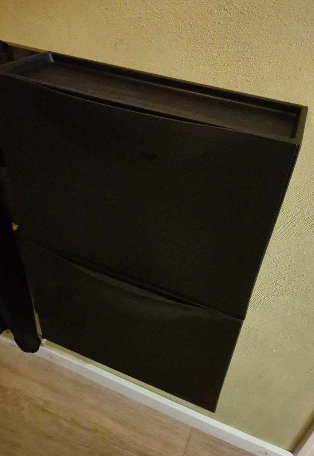 IKEA TRONES schoenenkast/opberger, zwart, Ophalen, Gebruikt, Modern, minimalistisch