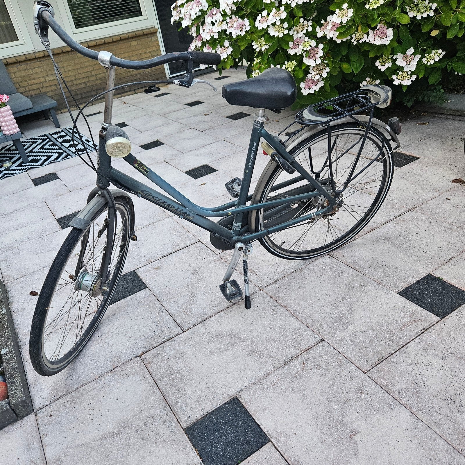 gazelle fiets Davos damesfiets , hij is groen, Fietsen en Brommers, Ophalen, Gebruikt, Minder dan 10 versnellingen, Gazelle