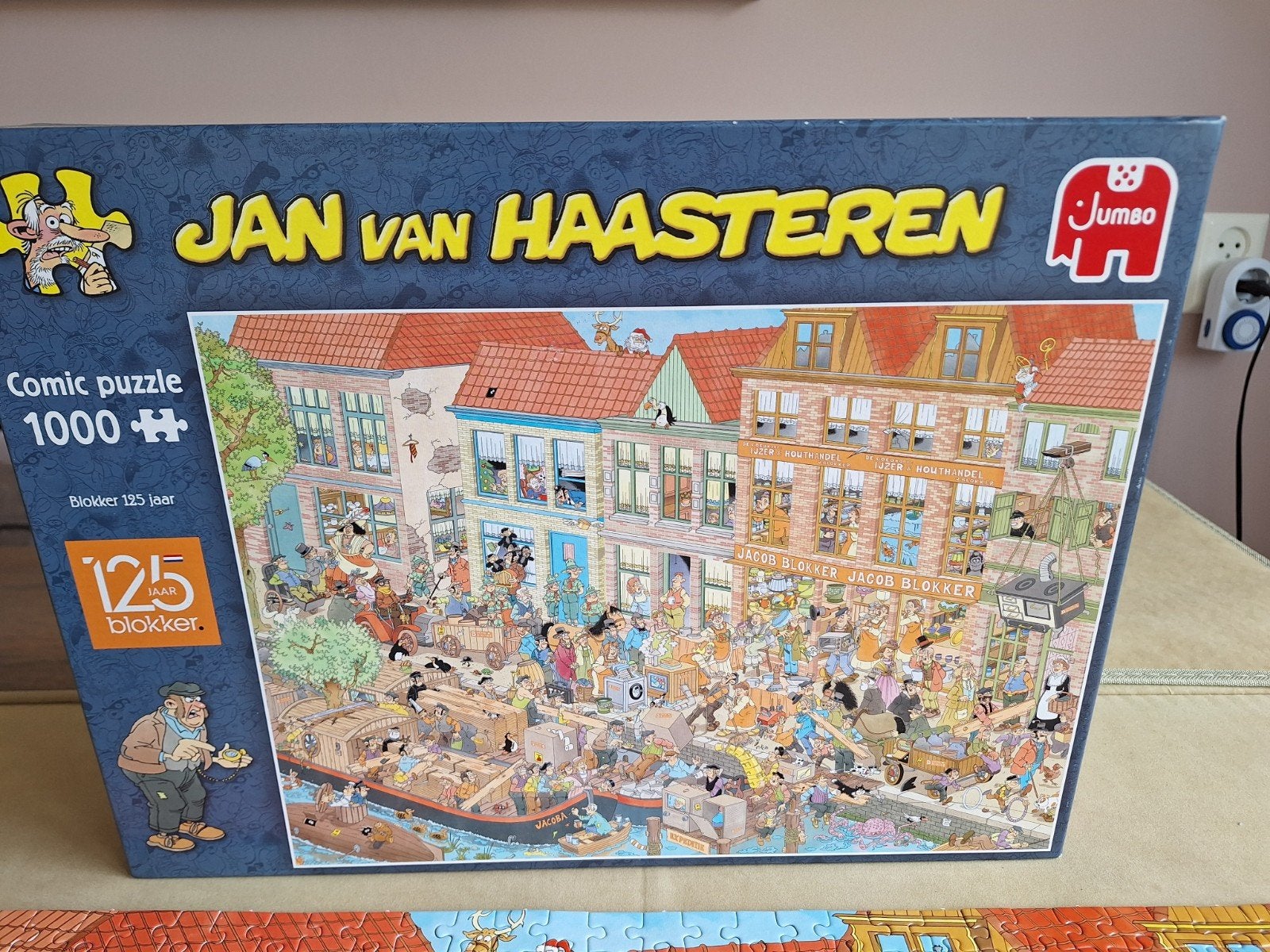 Jan van Haasteren - Blokker 125 jaar, Ophalen of Verzenden, 500 t/m 1500 stukjes, Gebruikt, Legpuzzel