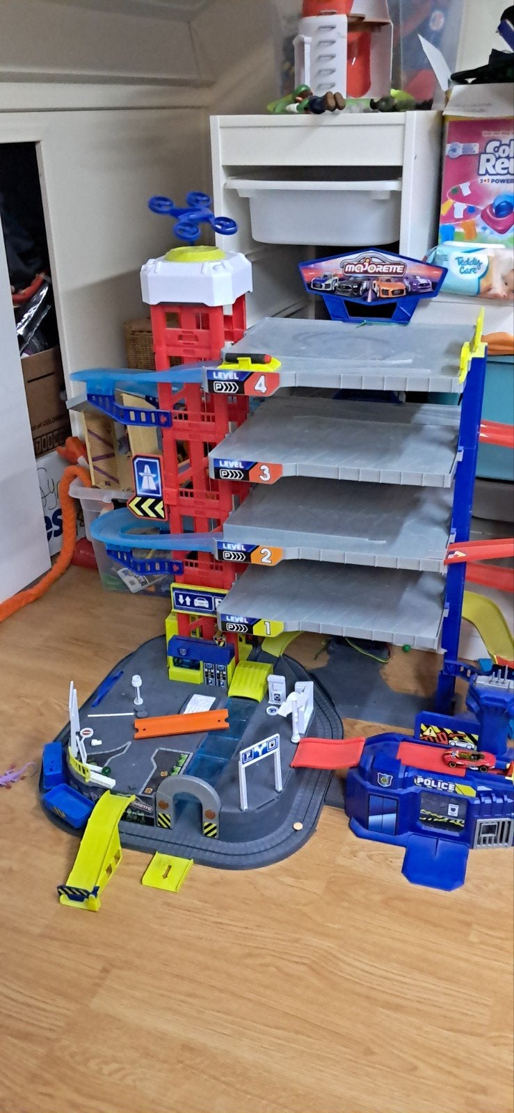 Majorette autogarage - Grote speelset voor urenlang plezier, Ophalen of Verzenden, Gebruikt
