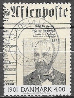 DENEMARKEN 4,00 Kr. zegel Millenium (I) 2000, Ophalen of Verzenden, Denemarken, Gestempeld