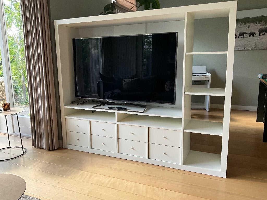 Tv kast roomdivider, 100 tot 150 cm, 150 tot 200 cm, Ophalen of Verzenden, Zo goed als nieuw