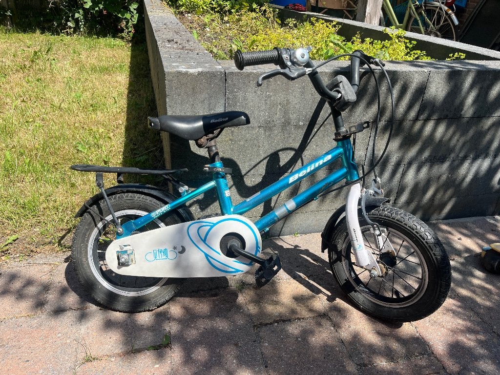Kinderfietsje met zijwieltjes - beetje roest, banden plakken, Ophalen, Zijwieltjes, Gebruikt, Minder dan 16 inch