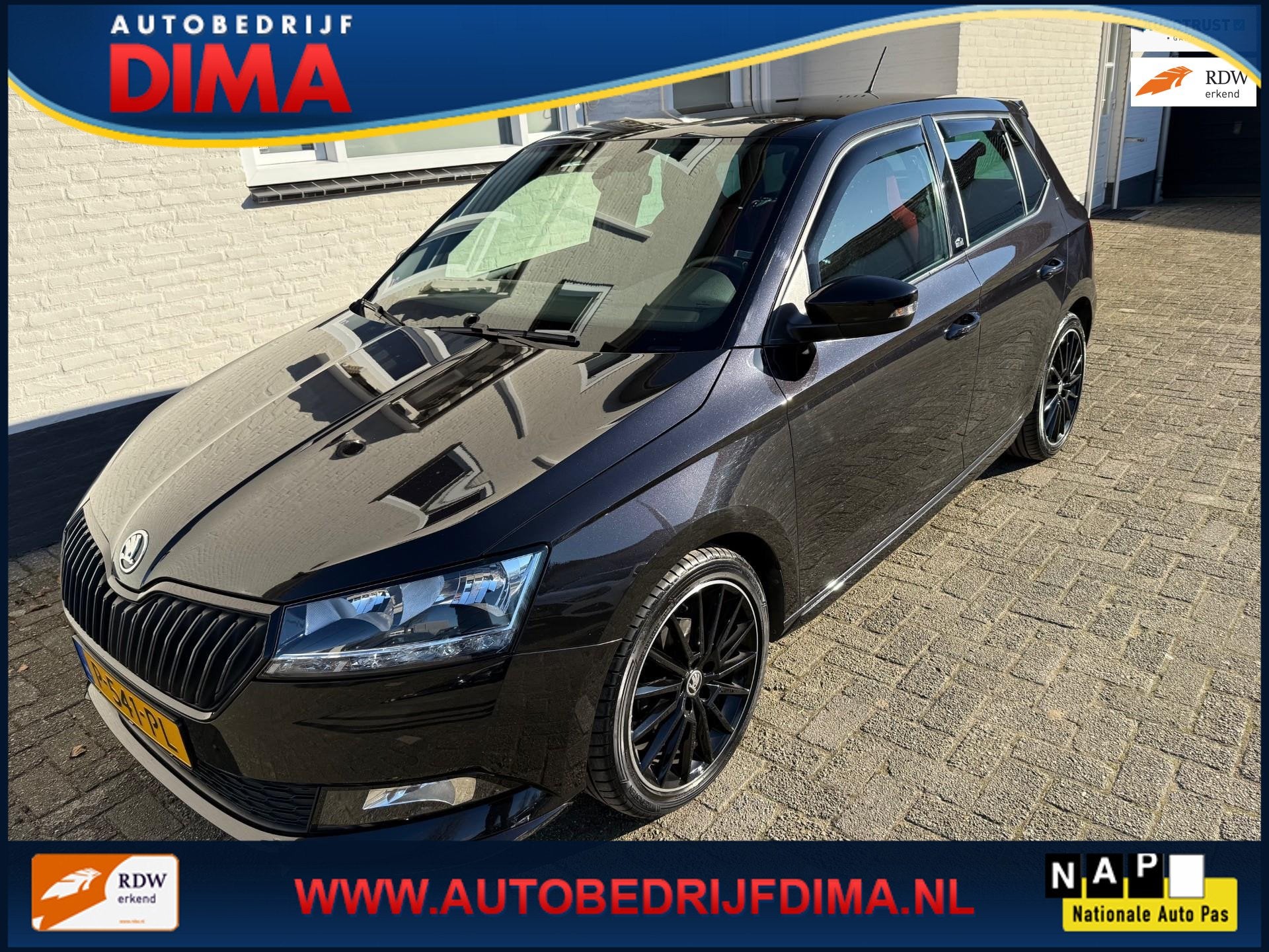 Skoda Fabia 1.0 TSI Business Edition Monte Carlo/ Navi/ Came, Auto's, Voorwielaandrijving, Dealer onderhouden, Euro 6, 95 pk