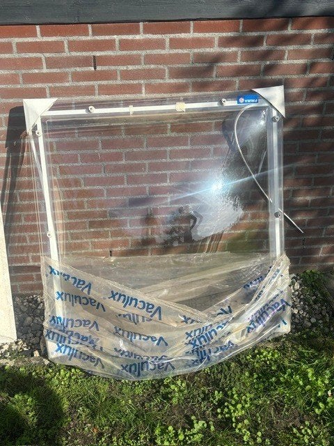 Lichtkoepel dagmaat 100 x 100 cm dubbelwandig, Ophalen, Minder dan 80 cm, 80 tot 120 cm, Nieuw