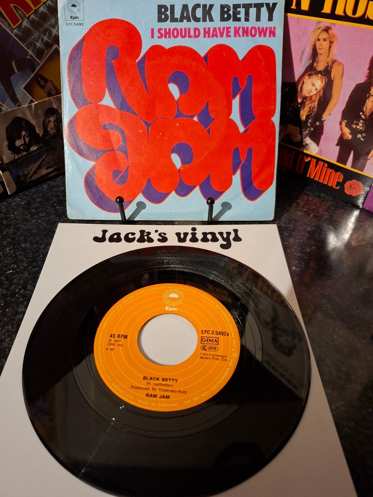 Ram Jam - Black Betty / I Should Have Known 1977, Fotohoes, Ophalen of Verzenden, Gebruikt, 7 inch