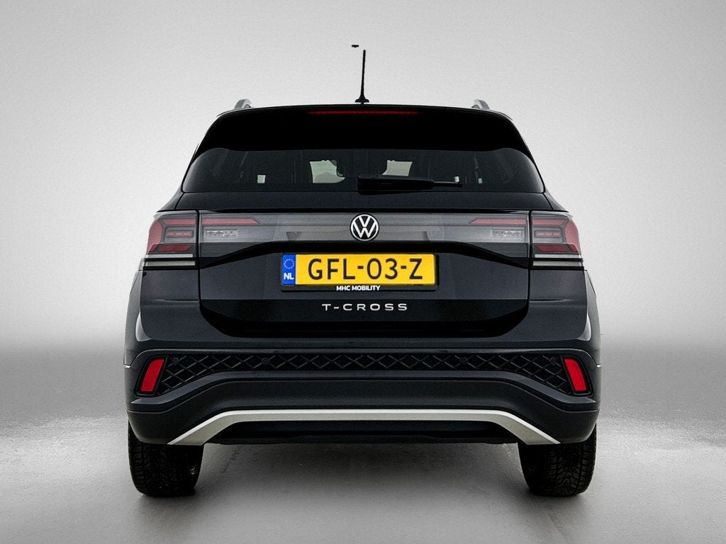 Volkswagen T-Cross 1.0 TSI R-Line | DSG | Carplay |, Auto's, Volkswagen, Gebruikt, Automatische klimaatregeling, Zwart, Origineel Nederlands