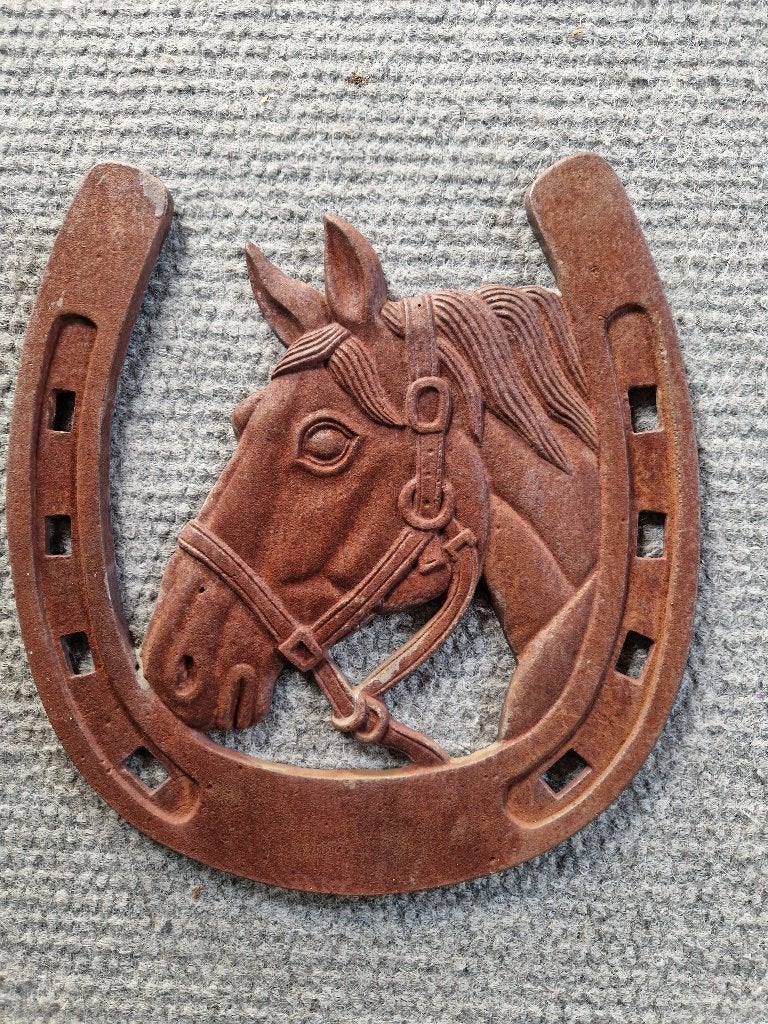 gietijzeren paard in hoefijzer, Verzenden, Gebruikt, Overige disciplines
