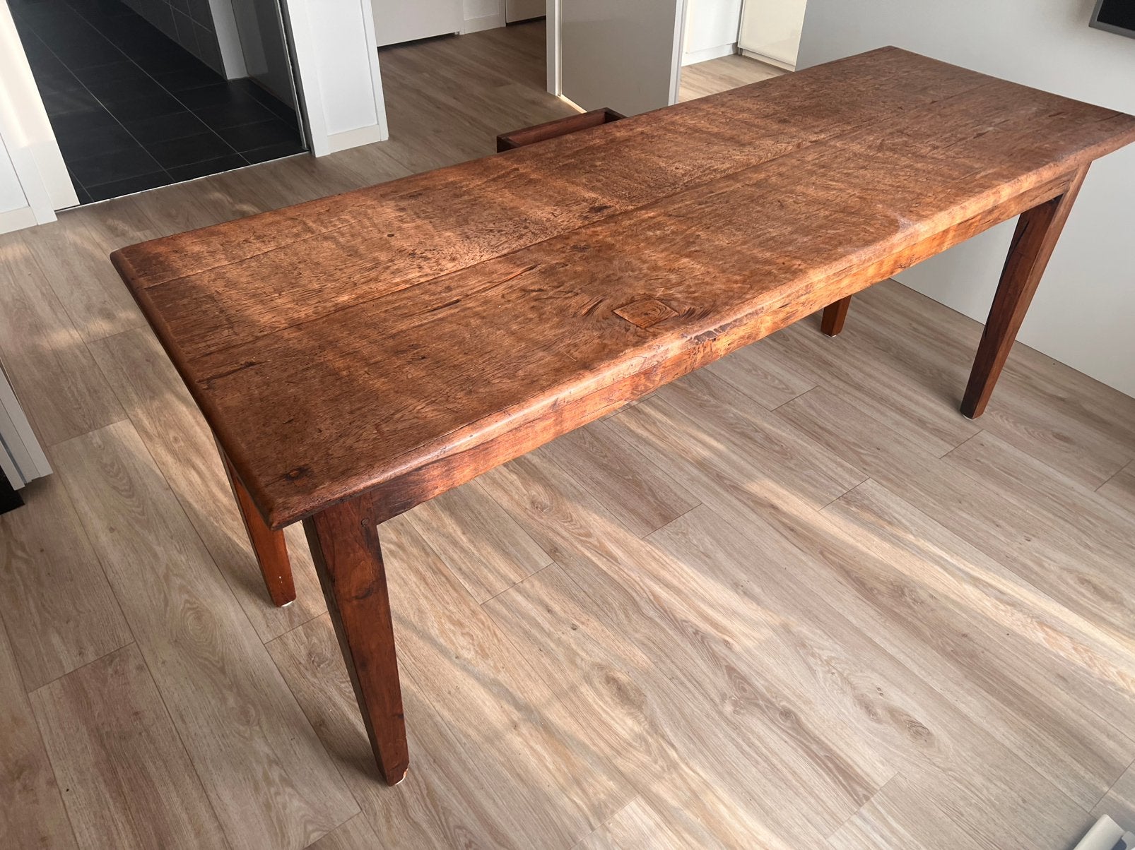 Oud koloniale eettafel 70x190x80h, Ophalen, Gebruikt, Koloniaal, 50 tot 100 cm