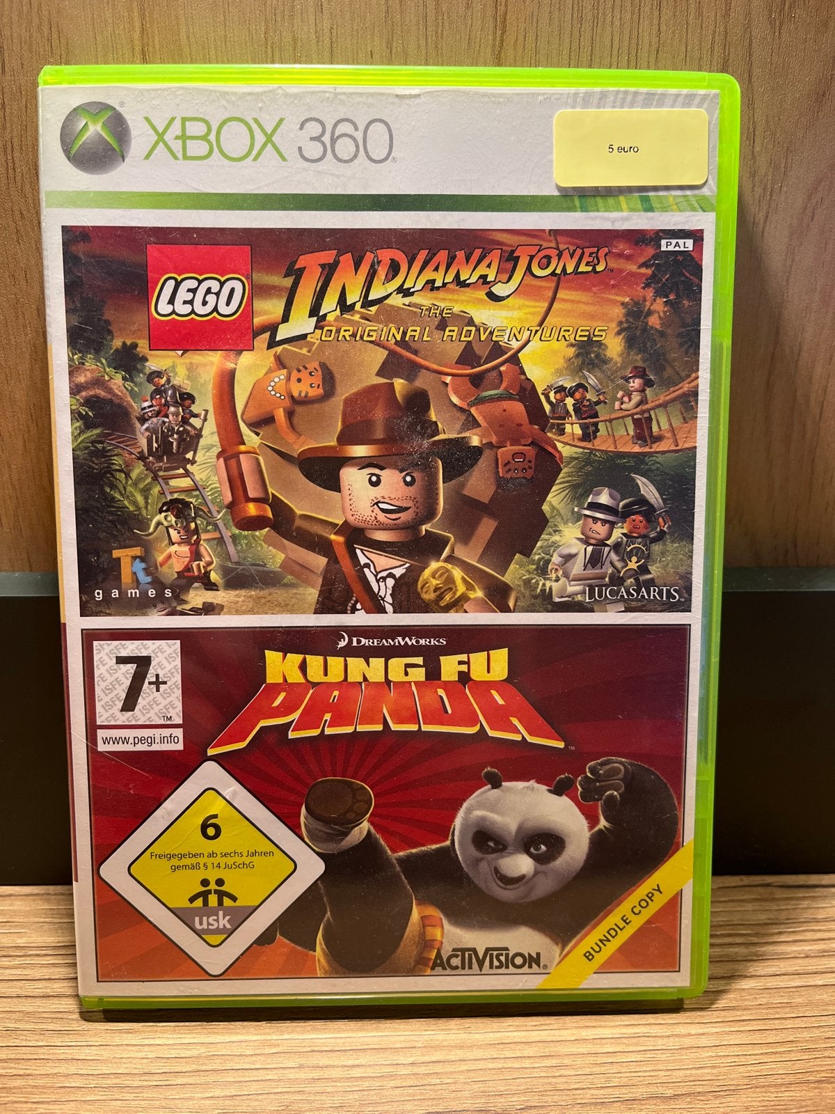 LEGO Indiana Jones & Kung Fu Panda - Xbox 360, Avontuur en Actie, Gebruikt, 2 spelers, Ophalen of Verzenden