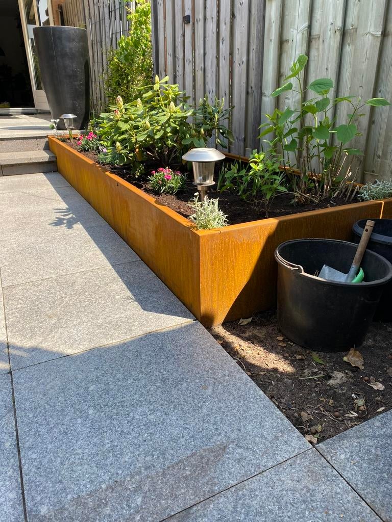 Cortenstalen bloem en plantenbakken hoge kwaliteit maatwerk!, Tuin en Terras, 100 cm of meer, Verzenden, Nieuw, Balkon