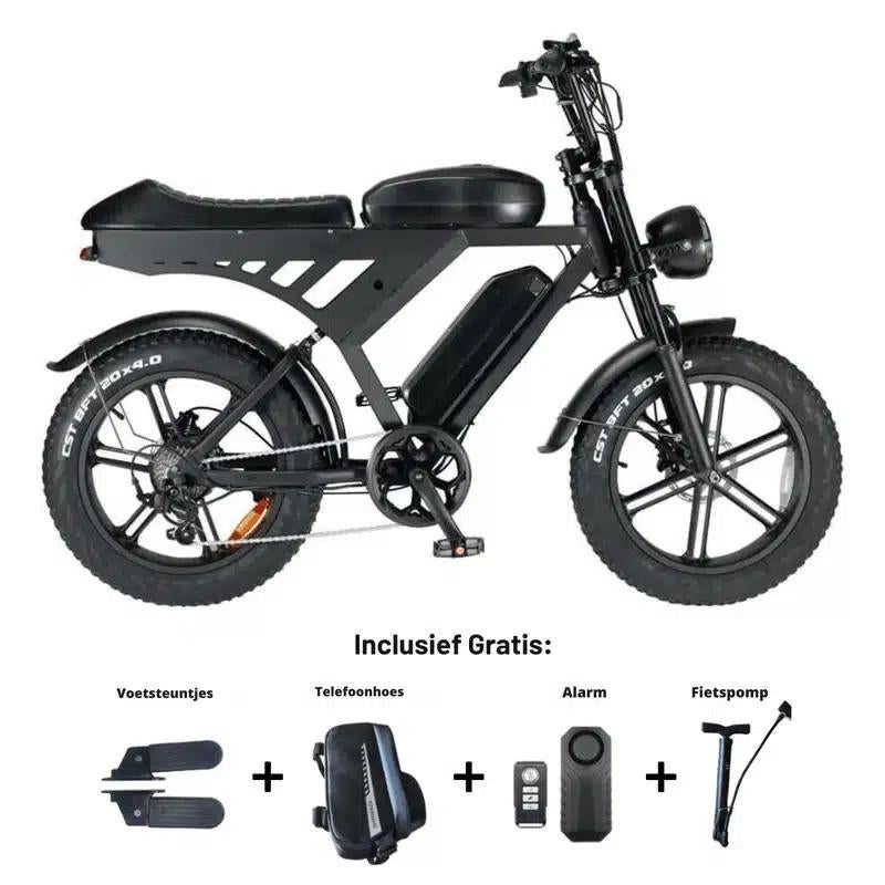 QM Wheel V30 Fatbike met Dubbele Accu – Tot 160 km, Ophalen of Verzenden, Nieuw, 50 km per accu of meer, Overige merken