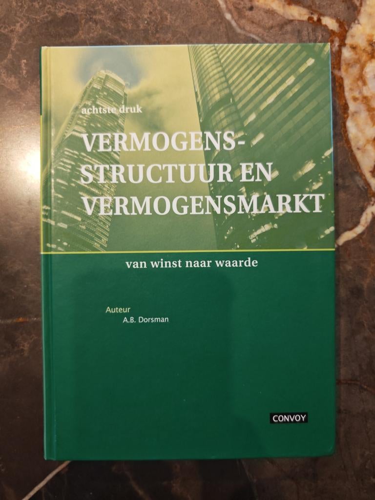 A.B. Dorsman - Vermogensstructuur en vermogensmarkt, Boeken, Ophalen of Verzenden, Zo goed als nieuw, A.B. Dorsman