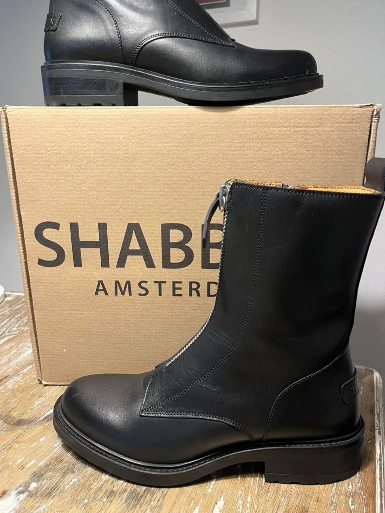 Shabbies biker boots maat 40 NIEUW!!, Kleding | Dames, Schoenen, Ophalen of Verzenden, Nieuw, Zwart, Hoge laarzen