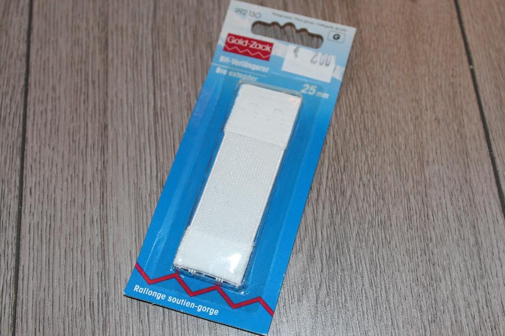 Goldzack BH verlengstuk Wit - 25 mm 992130 #2066, Ophalen of Verzenden, Nieuw, Rits of Sluiting
