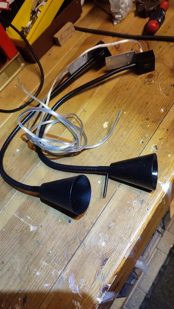 Zwanenhals lampen met schakelaar, wandmontage, GU10, Ophalen of Verzenden, Overige typen