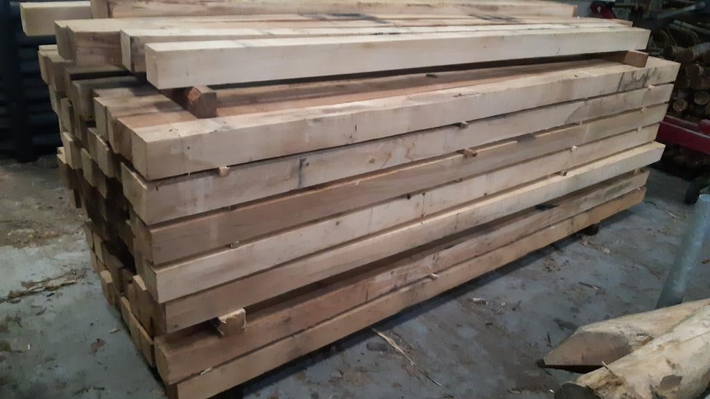 Eiken balken, hoekpalen, biels, eik, hekpalen, 300x20x20 cm, Ophalen, Nieuw, 250 cm of meer, Balken