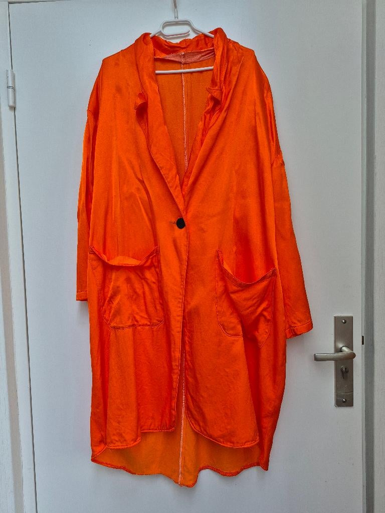Oranje jas maat XL - Carnaval, Carnaval, Maat 56/58 (XL), Ophalen of Verzenden, Kleding