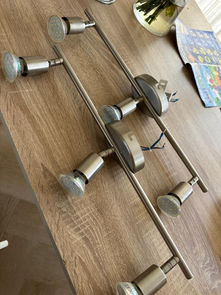 Lamp, Ophalen of Verzenden, Gebruikt, Metaal, Minder dan 50 cm