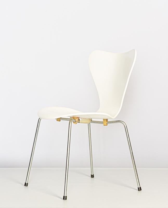 Fritz Hansen stoelen, Ophalen, Gebruikt, Wit, Vier