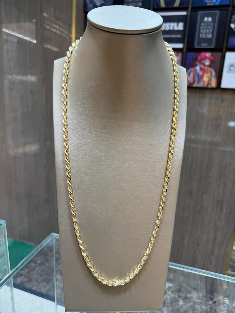 14KT Goud - 60 Gram - Ketting - ROPE - Herenketting