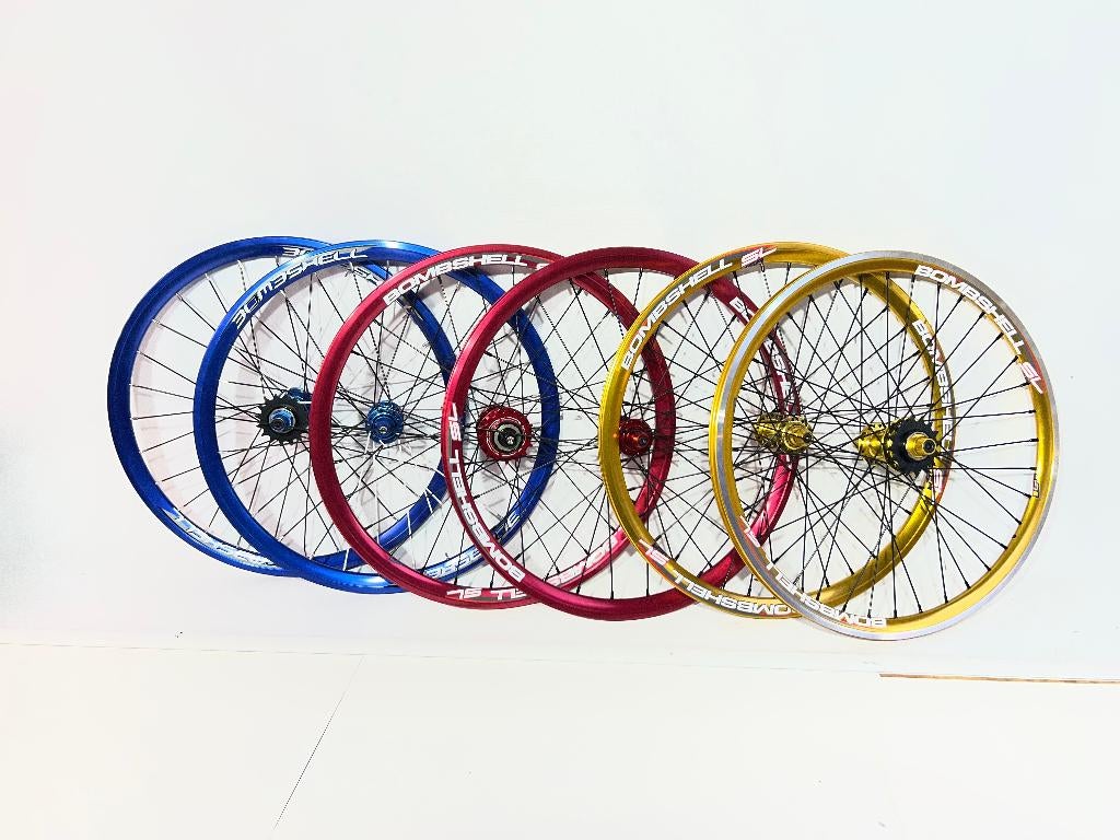 Bombshell wielset BMX nieuw rood, blauw en goud, Ophalen of Verzenden, Nieuw, Wiel