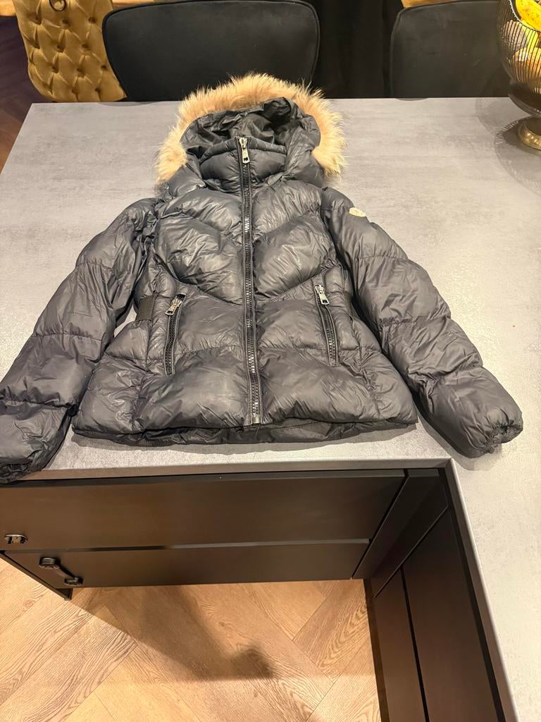 Mooie Moncler Damesjas, Ophalen of Verzenden, Gedragen, Maat 36 (S), Zwart