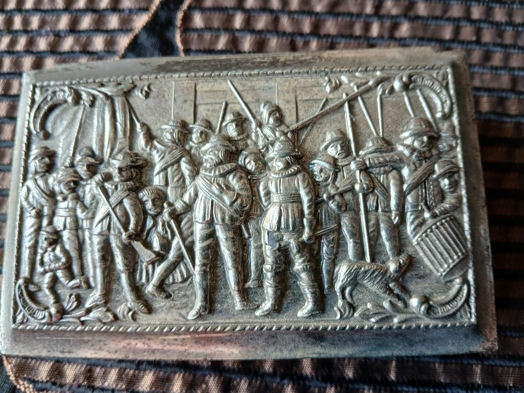 Antiek / vintage zilveren kistje, Antiek en Kunst, Ophalen