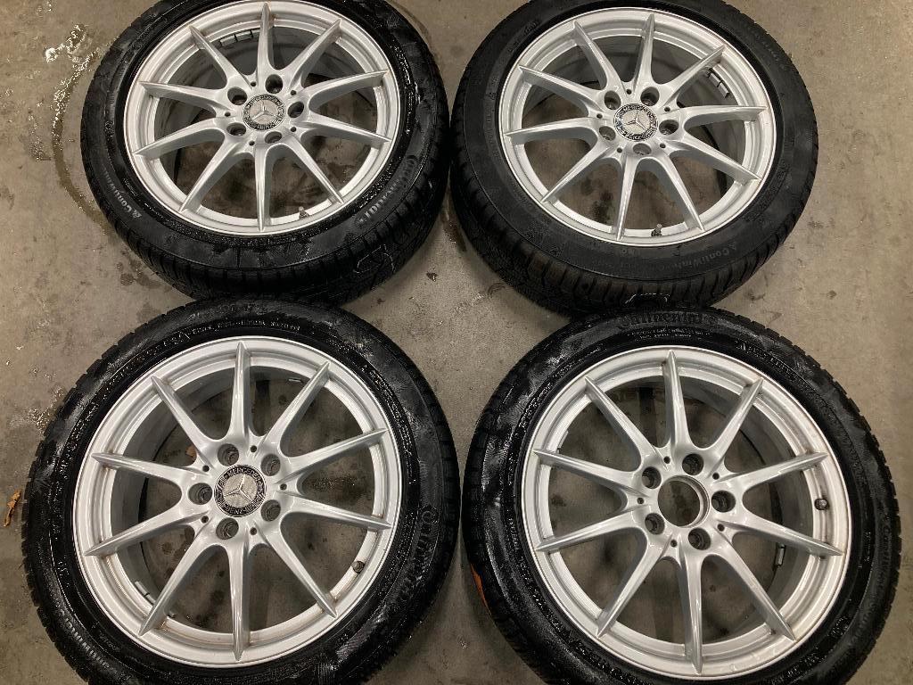 17 inch velgen Ronal Mercedes A/B/CLA klasse - winterbanden, Ophalen, Gebruikt, Banden en Velgen, 17 inch
