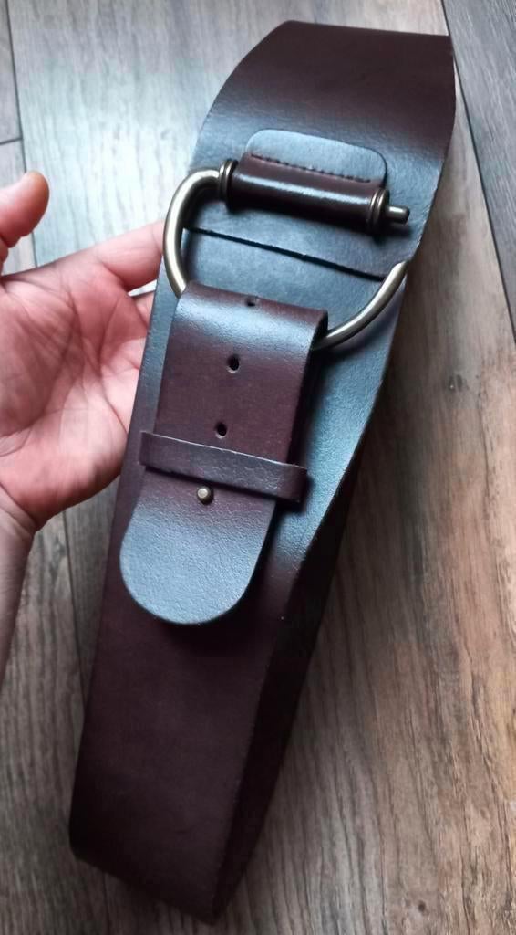 Dames Tailleband Corset Dames Leren Riem Donker bruin, Kleding | Dames, Riemen en Ceinturen, Ophalen of Verzenden, Zo goed als nieuw