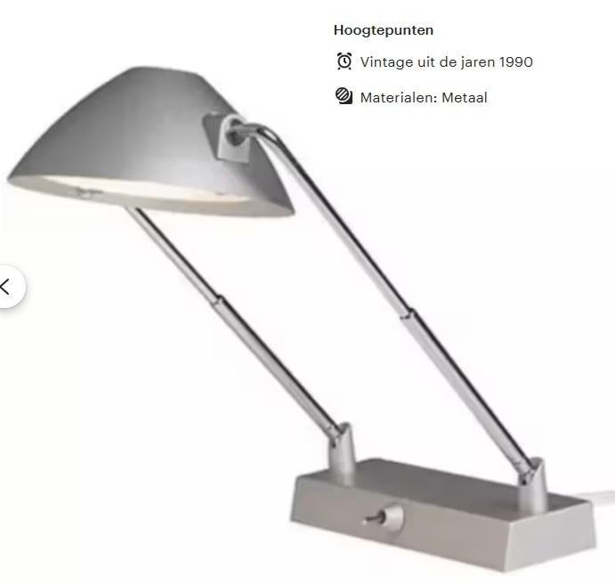 Vintage Buro lamp, Huis en Inrichting, Ophalen, In hoogte verstelbaar, Nieuw