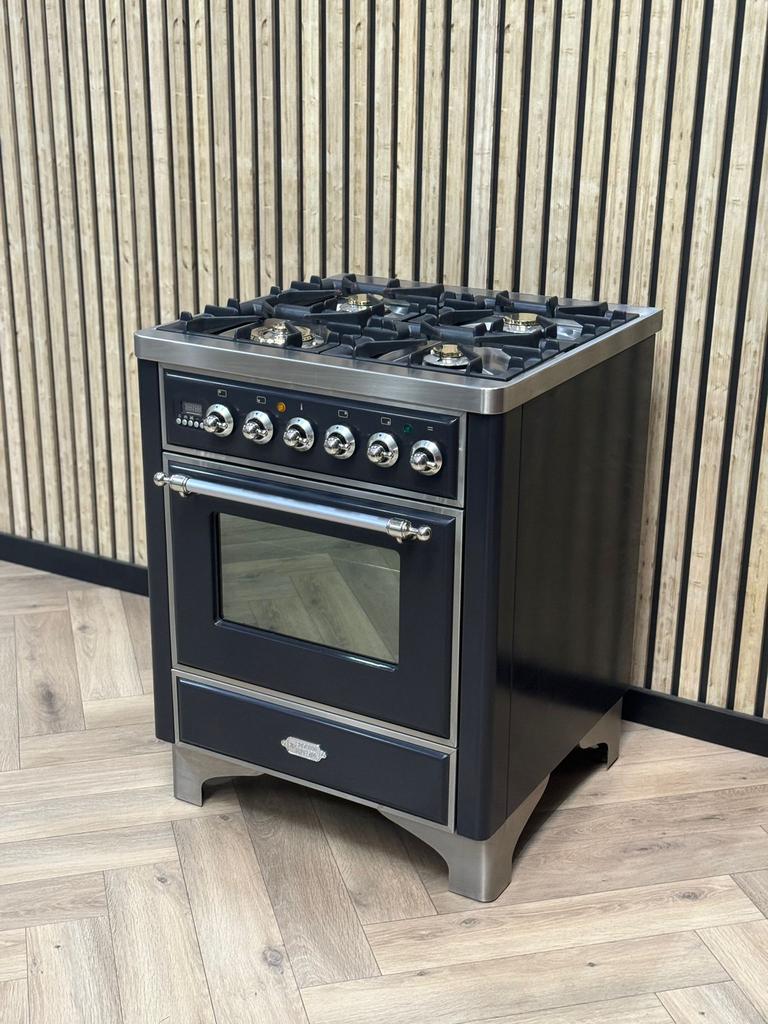 Prachtige Boretti Majestic 70cm fornuis op Gas 4 pits, Witgoed en Apparatuur, Fornuizen, 60 cm of meer, Grill, Ophalen of Verzenden