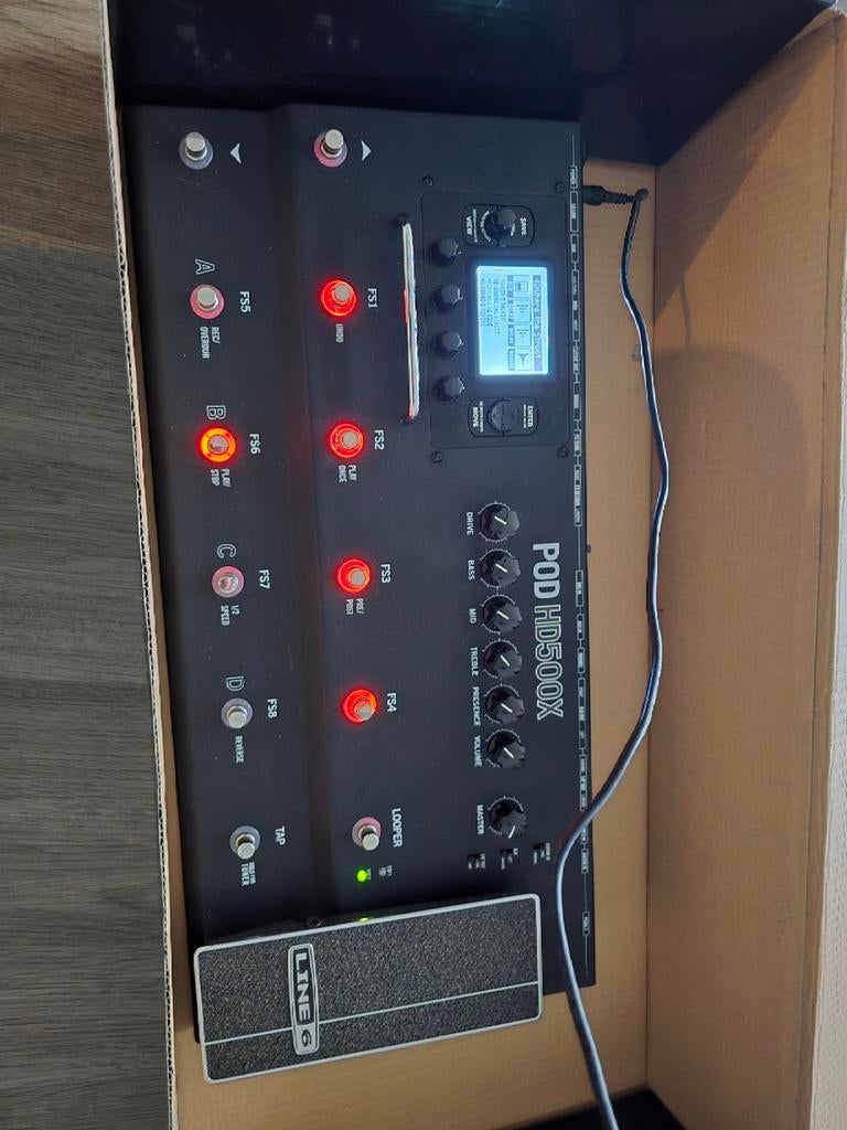 Line 6 POD HD500x - Multi-effect processor, Muziek en Instrumenten, Effecten, Gebruikt, Chorus, Delay of Echo, Distortion, Overdrive of Fuzz