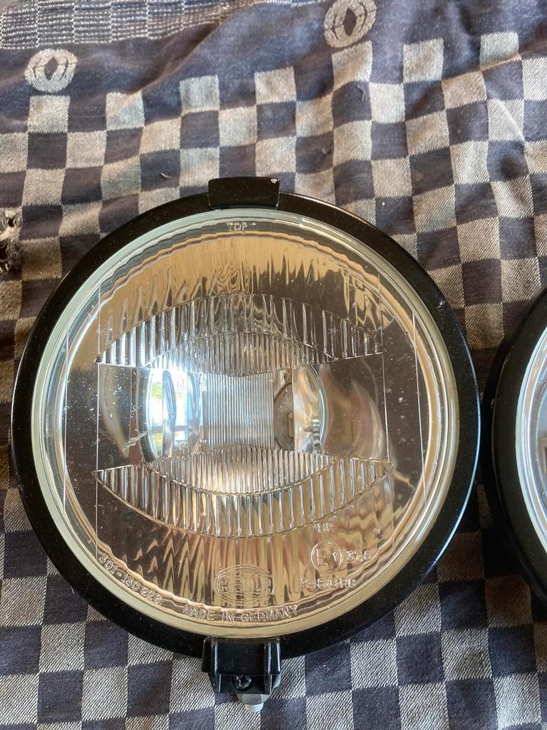 Oldtimer 2 Hella verstralers Rallye 1000 met covers, Auto-onderdelen, Verlichting, Ophalen of Verzenden, Gebruikt