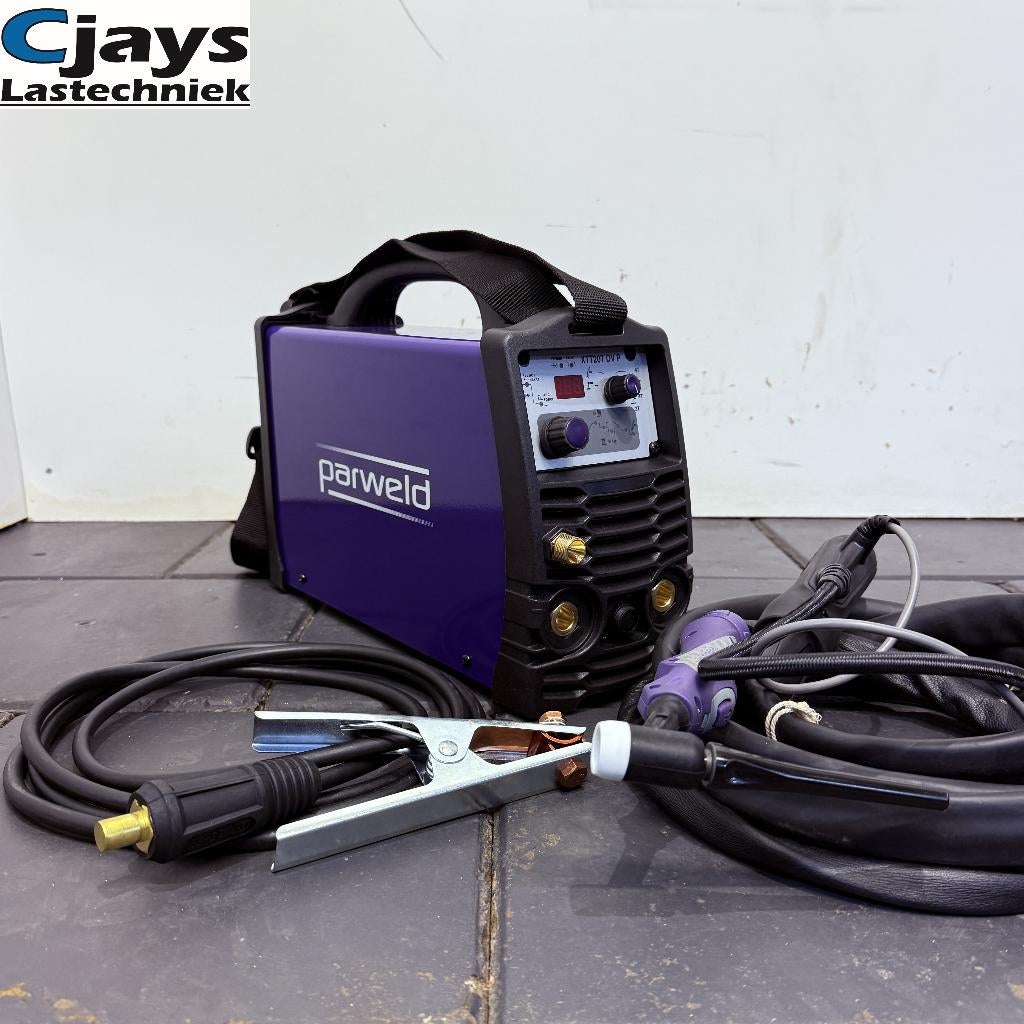 Parweld XTT207 DC Pulse Tig Lasapparaat Draagbaar 8KG, Weld-Toorts BV, Ophalen of Verzenden, Tig, 150 tot 250 ampère