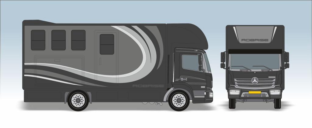 PAARDENVRACHTWAGEN ROBRISE HORSETRUCKS, Dieren en Toebehoren, Paarden en Pony's | Trailers en Aanhangwagens, Nieuw, Ophalen